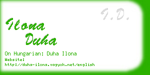 ilona duha business card